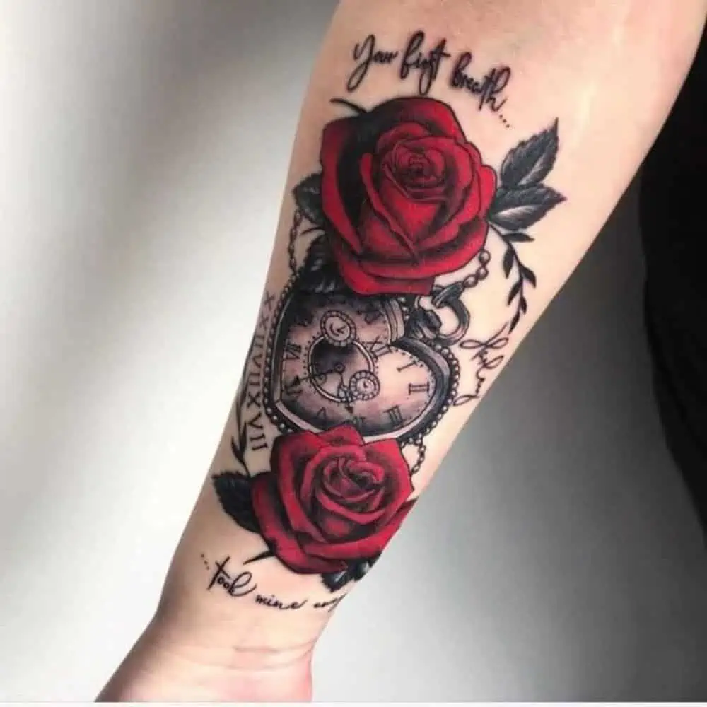 Tattoo Ideas for men—rose design