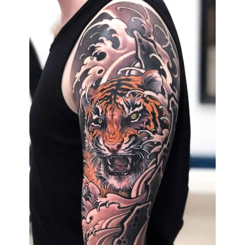 Tattoo Ideas for men—tiger designs